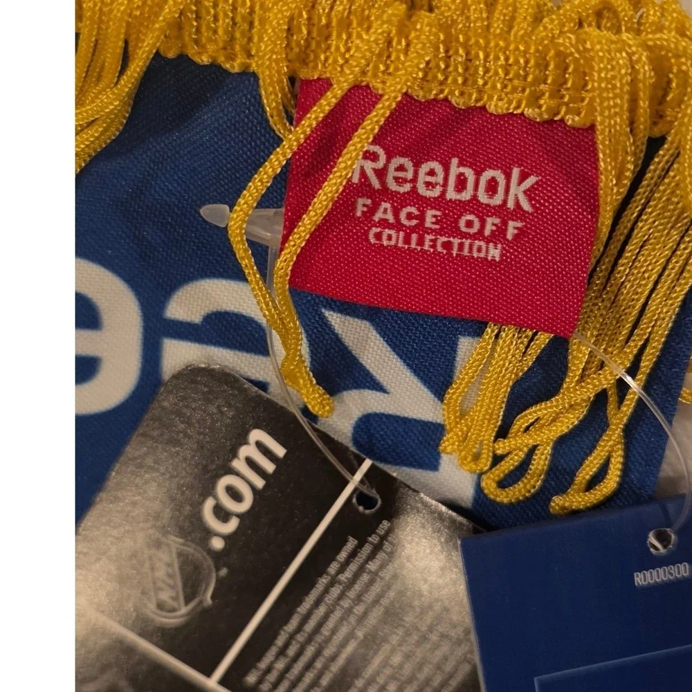 Reebok St. Louis Blues Scarf 2 Set OS Blue New NHL Face Off Collection Fringe